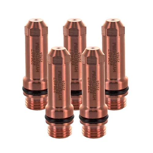 Hypertherm 220487 电极 Hsd/Hypro2000/Maxpro2000 130A Air-130A O2，5 件装，220487（银色）