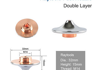 Raytools 双喷嘴，材质：铜 